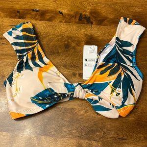 Cupshe bikini floral knotted top